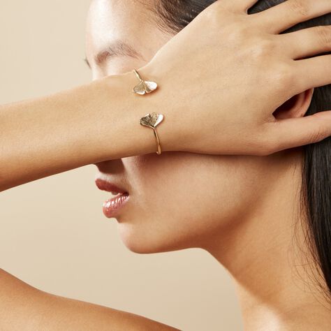 Bracelet Jonc Brita Plaqué Or Jaune - Bracelets joncs Femme | Histoire d’Or