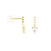 Boucles D'oreilles Pendantes Luminita Or Jaune Oxyde De Zirconium - Boucles d'oreilles pendantes Femme | Histoire d’Or