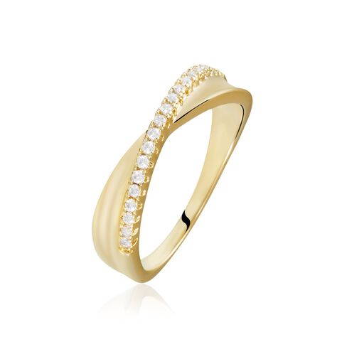 Bague Lia Plaqué Or Jaune Oxyde De Zirconium - Bagues avec pierre Femme | Histoire d’Or