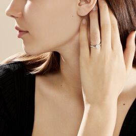 Bague Solitaire Charlene Or Blanc Diamant Synthetique - Bagues solitaires Femme | Histoire d’Or