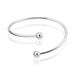 Bracelet Jonc Noûr Argent Blanc - Bracelets joncs Femme | Histoire d’Or