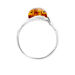 Bague Titziana Argent Blanc Ambre - Bagues solitaires Femme | Histoire d’Or