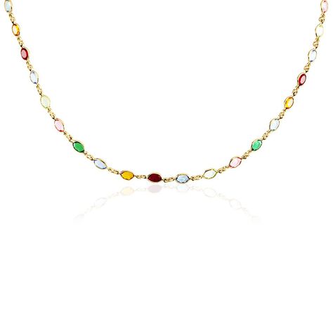 Collier Ilvaae Plaqué Or Jaune Pierre De Synthese - Colliers Femme | Histoire d’Or