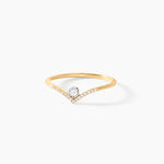 Bague Rosalinde Or Jaune Diamant - Bagues de fian&ccedil;ailles vintage Femme | Histoire d&rsquo;Or
