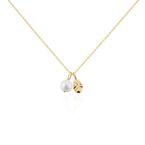 Collier Soalie Plaqué Or Jaune Perle D'imitation - Colliers Femme | Histoire d’Or