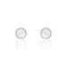 Boucles D'oreilles Puces Kadidia Or Blanc Oxyde De Zirconium - Clous d'oreilles Femme | Histoire d’Or