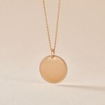 Pendentif Lulu Plaque Or Dor&eacute; - Pendentifs Naissance Femme | Histoire d&rsquo;Or