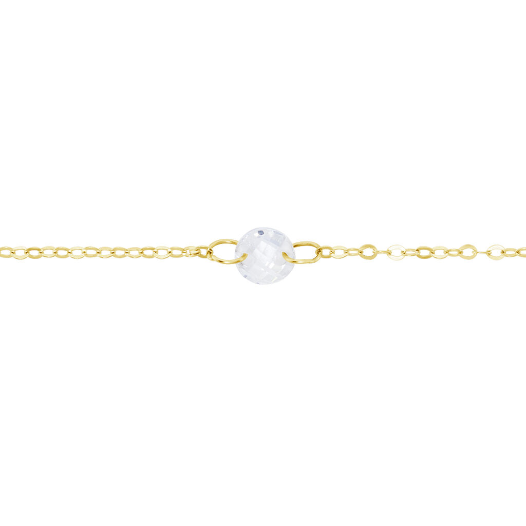 Bracelet Or Jaune Emilee Oxyde De Zirconium - Bracelets Enfant | Histoire d’Or