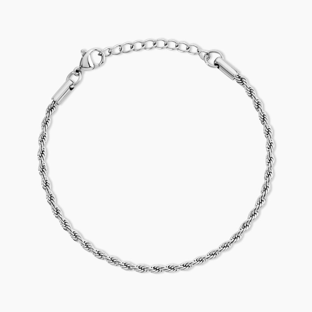 Bracelet Ambra Acier Blanc - Bijoux sans pierre Femme | Histoire d&rsquo;Or