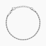 Bracelet Ambra Acier Blanc - Bijoux sans pierre Femme | Histoire d&rsquo;Or