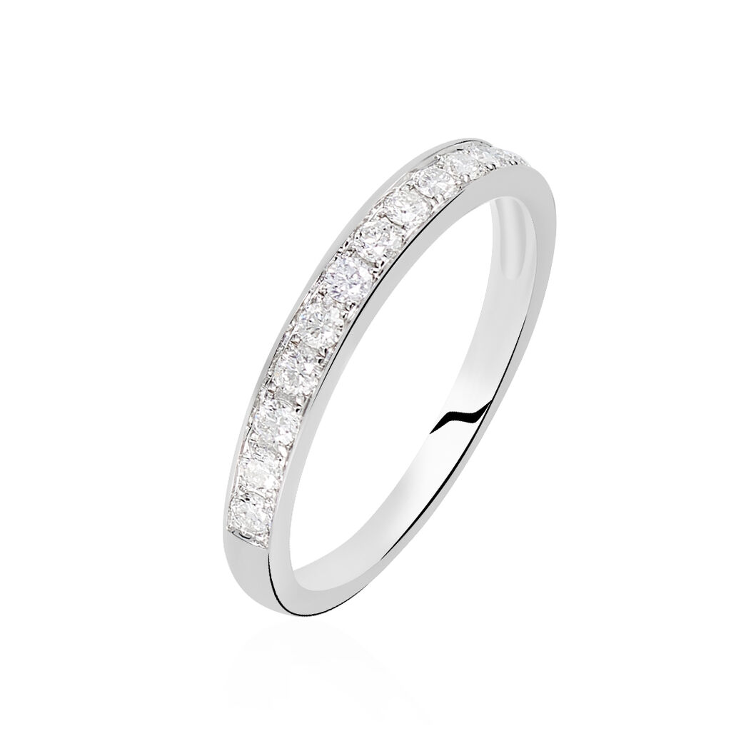 Alliance Juliette Or Blanc Diamant - Alliances Femme | Histoire d’Or