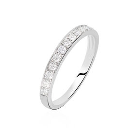 Alliance Juliette Or Blanc Diamant - Alliances Femme | Histoire d’Or