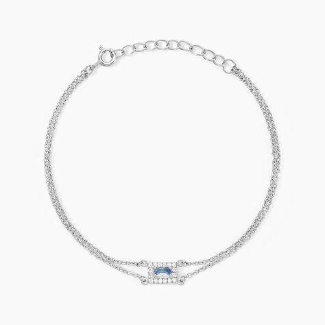 Bracelet Laurine Argent Blanc Oxyde De Zirconium - Bracelets Femme | Histoire d&rsquo;Or