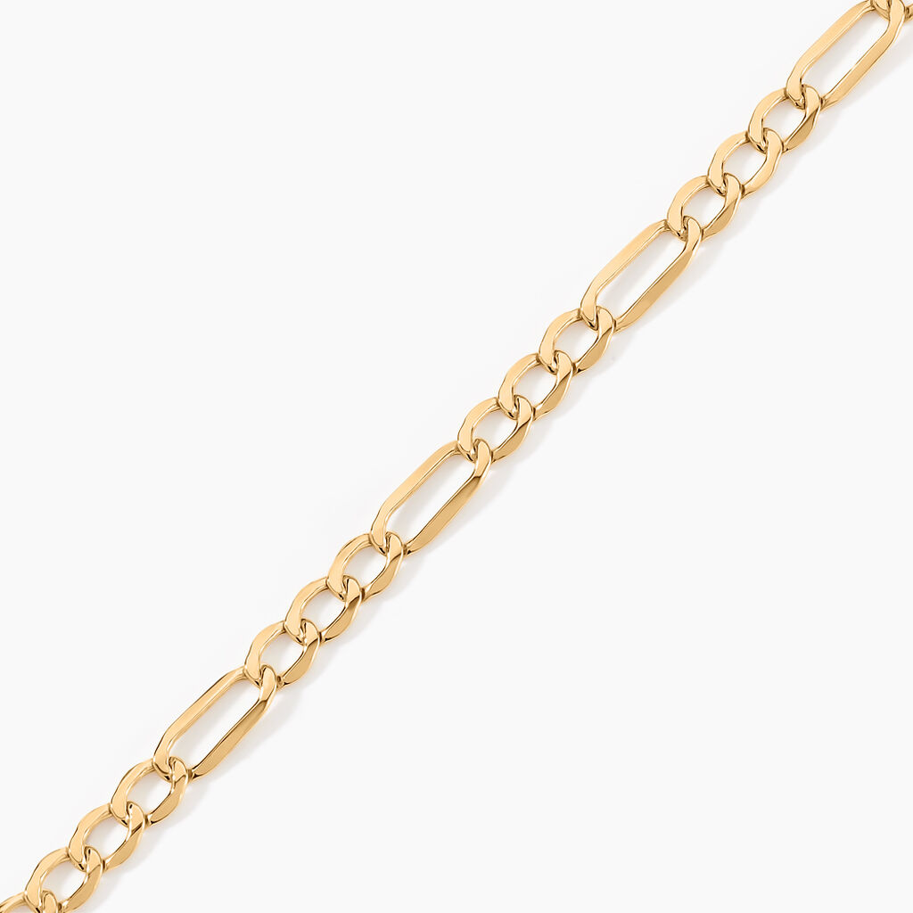 Bracelet Cameo Alternee 1/3 Or Jaune - Bracelets cha&icirc;ne Homme | Histoire d&rsquo;Or