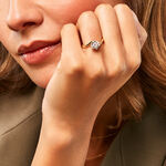 Bague Kenaniah Or Jaune Diamant Synth&eacute;tique - Bagues solitaires Femme | Histoire d&rsquo;Or