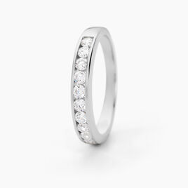 Alliance Céllia Argent Blanc Oxyde De Zirconium - Alliances Femme | Histoire d’Or