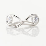 Boucles D'oreilles Pendantes Paloma Argent Blanc Oxyde De Zirconium - Boucles d'oreilles fantaisie Femme | Histoire d&rsquo;Or