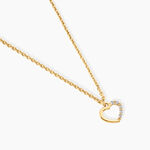 Collier Vehanouche Argent Dor&eacute; A L'Or 750/1000 Oxyde De Zirconium - Colliers Enfant | Histoire d&rsquo;Or