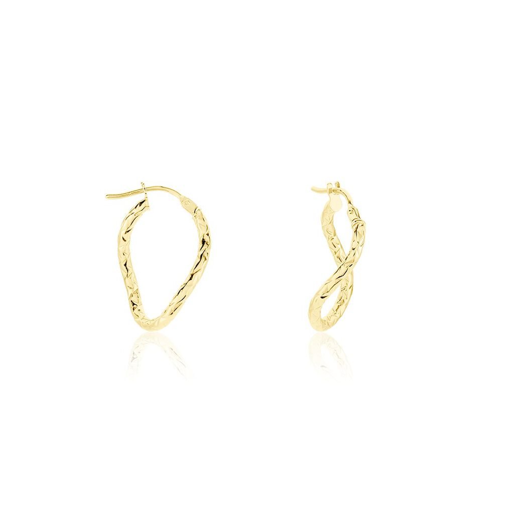 Cr&eacute;oles Carlyle Or Jaune - Boucles d'oreilles cr&eacute;oles Femme | Histoire d&rsquo;Or