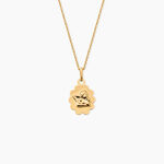 Pendentif Ange Nuage Argent Dor&eacute; A L'Or 750/1000 - Pendentifs Communion Femme | Histoire d&rsquo;Or