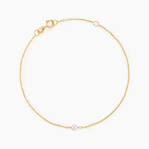 Bracelet Or Jaune Gentiane Perle - Bracelets Femme | Histoire d’Or