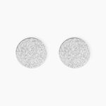 Boucles D'oreilles Puces Blanka Argent Blanc - Boucles d'oreilles fantaisie Femme | Histoire d&rsquo;Or