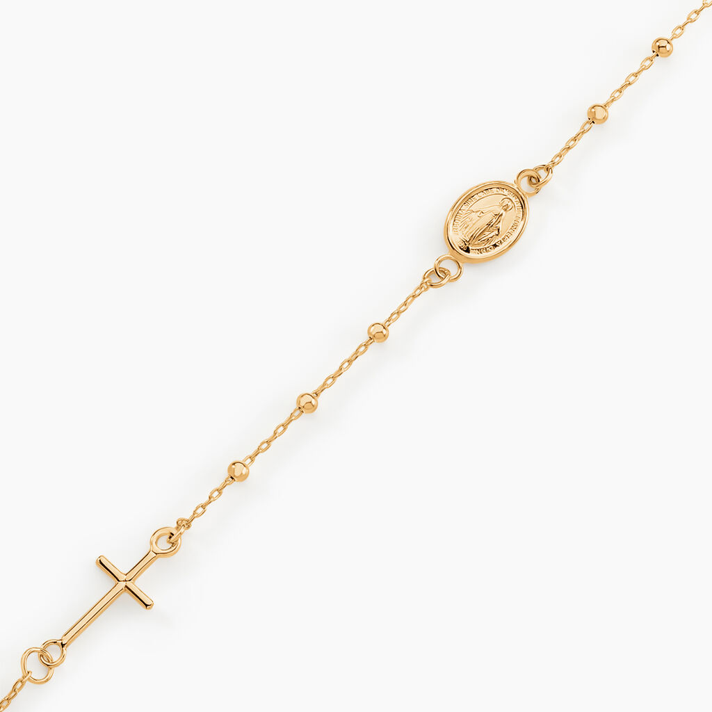 Bracelet Marya Or Jaune - Pendentifs Baptême Famille | Histoire d’Or