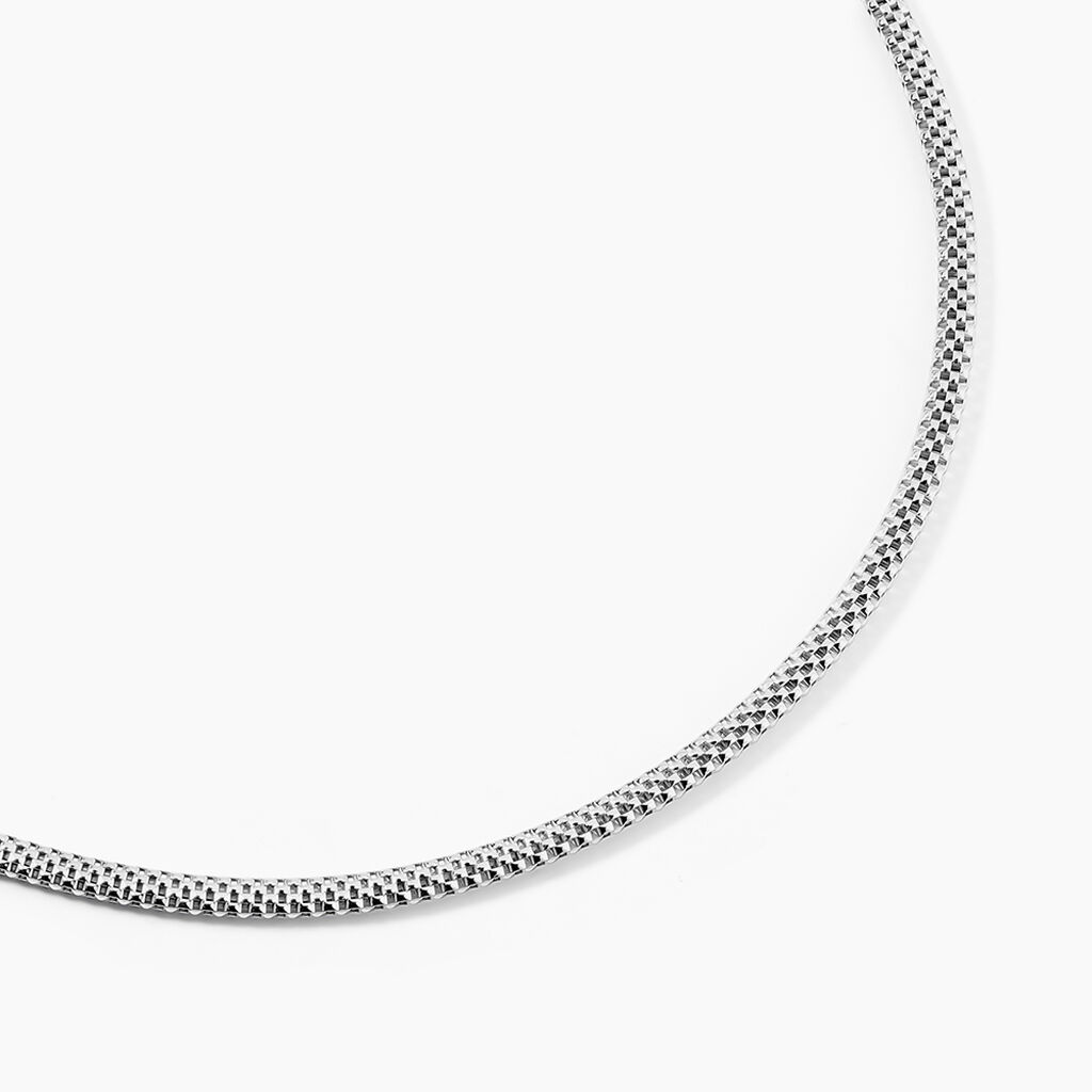Collier Christine Argent Blanc - Chaines Femme | Histoire d&rsquo;Or
