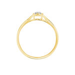 Bague Imelie Or Jaune Diamant - Bagues avec pierre Femme | Histoire d&rsquo;Or