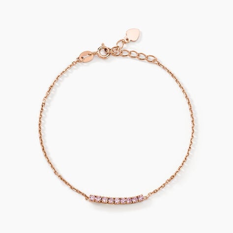 Bracelet Rio Tennis Argent Rose Oxyde De Zirconium - Bracelets Femme | Histoire d’Or