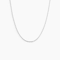 Chaîne Igoa Maille Forçat Diamantee Or Blanc