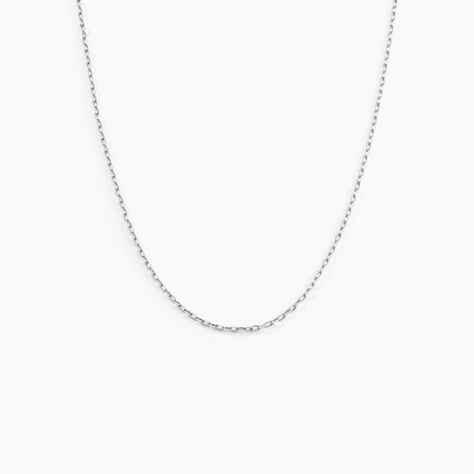 Chaîne Igoa Maille Forçat Diamantee Or Blanc - Chaines Famille | Histoire d’Or
