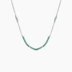 Collier Evasion Argent Blanc Aventurine - Colliers fantaisie Femme | Histoire d&rsquo;Or