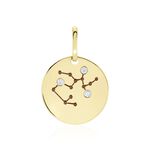 Pendentif Or Jaune Astraea Oxyde De Zirconium - Pendentifs Zodiaque Femme | Histoire d&rsquo;Or