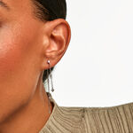 Boucles D'Oreilles Pendantes Cascade Argent Blanc Oxyde De Zirconium - Boucles d'Oreilles Etoile Femme | Histoire d&rsquo;Or