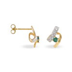 Boucles D'oreilles Puces Kirsten Or Jaune Agate - Clous d'oreilles Femme | Histoire d&rsquo;Or
