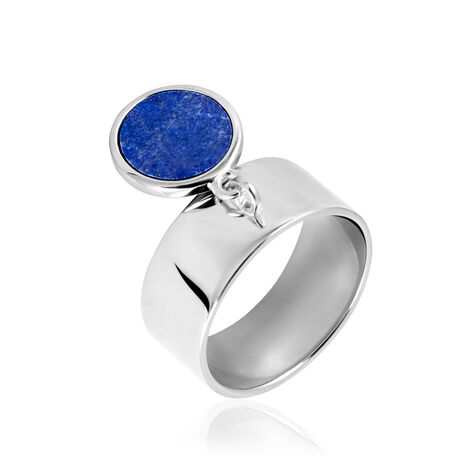 Bague Camillo Argent Blanc Lapis Lazuli - Bagues avec pierre Femme | Histoire d’Or