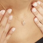 Collier Marilynn Or Bicolore Diamant Blanc - Colliers Femme | Histoire d&rsquo;Or