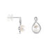 Boucles D'oreilles Davy Or Blanc Perle De Culture Oxyde - Clous d'oreilles Femme | Histoire d’Or