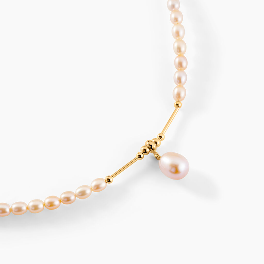 Collier Poire Or Jaune Perle De Culture - Colliers Femme | Histoire d’Or