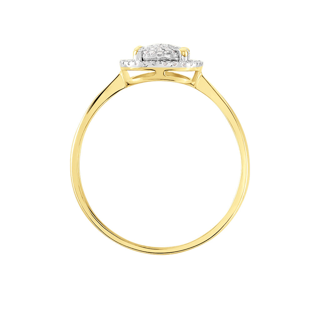 Bague Soleil D'hiver Or Jaune Diamant - Bagues avec pierre Femme | Histoire d’Or