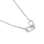Collier Trait D'union Argent Blanc Oxyde De Zirconium - Colliers Femme | Histoire d&rsquo;Or