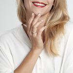 Demi-alliance Or Blanc  Eloisa Diamant Synthetique - Bijoux Femme | Histoire d&rsquo;Or