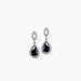 Boucles D'oreilles Puces Sissi Or Blanc Saphir Et Diamant - Boucles d'oreilles pendantes Femme | Histoire d’Or