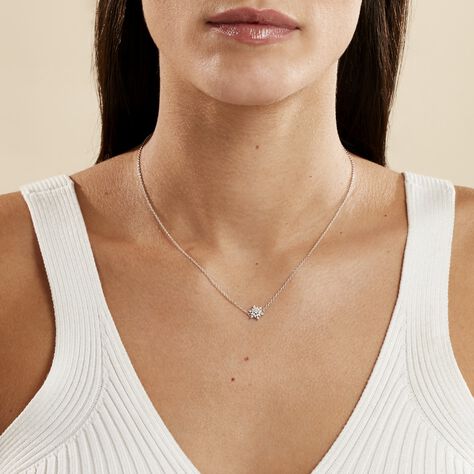 Collier Cyriac Argent Blanc Oxyde De Zirconium - Colliers fantaisie Femme | Histoire d’Or