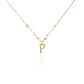 Collier Plaqué Or Jaune Lettra - Colliers fantaisie Femme | Histoire d’Or