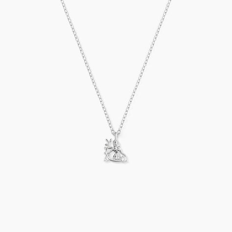 Collier Amalthee Argent Blanc Oxyde De Zirconium - Colliers Zodiaque Femme | Histoire d’Or