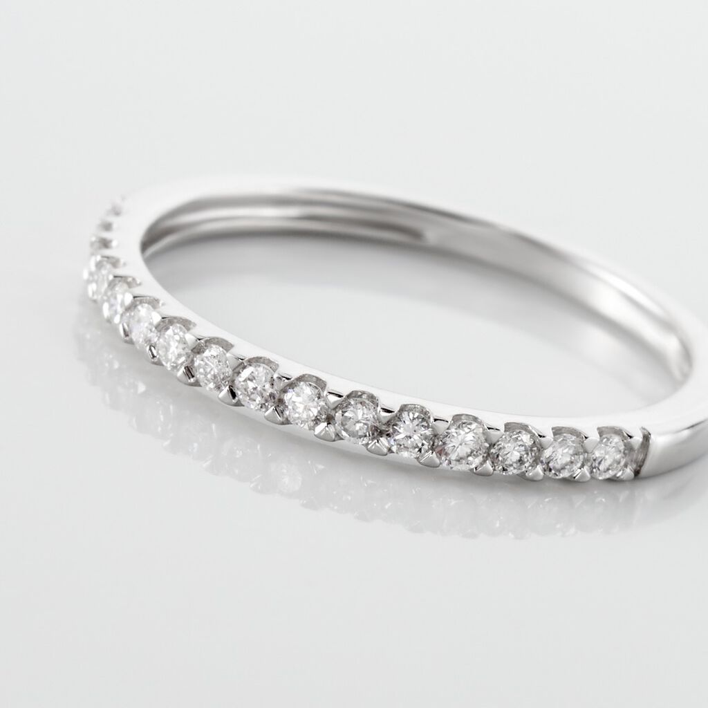 Bague Gizella Or Blanc Diamant - Alliances Femme | Histoire d&rsquo;Or