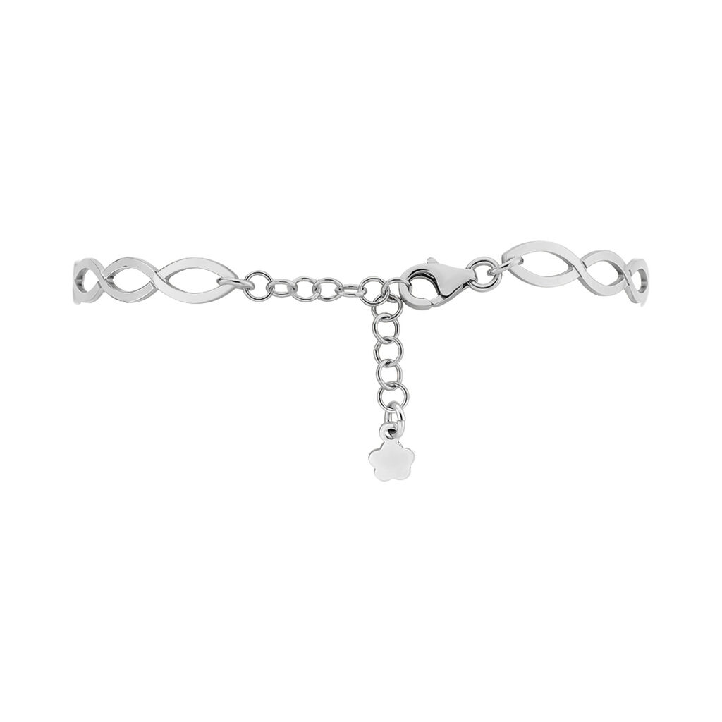 Bracelet Jonc Vaguia Argent Blanc - Bracelets fantaisie Femme | Histoire d’Or