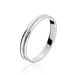Alliance Perlee Ruban Plat Or Blanc - Alliances Unisex | Histoire d’Or
